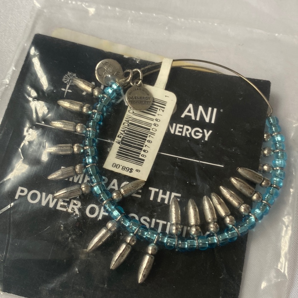 Alex and Ani Azure Blue Spike Bracelet NWT
